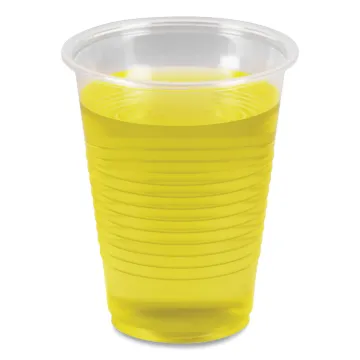 Translucent Plastic Cold Cups, 7 oz, Polypropylene, 100/Pack