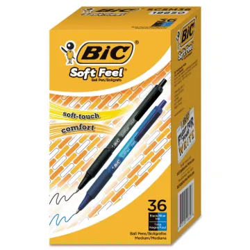 Soft Feel Retractable Ballpoint Pen, 1mm, Assorted Ink/Barrel, 36/Pack (MINIMUM ORDER QUANTITY IS 1