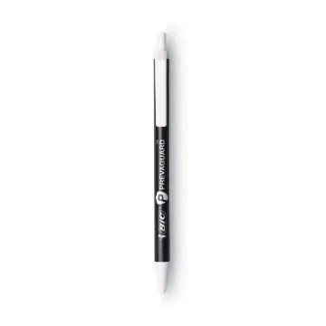 PrevaGuard Antimicrobial Retractable Ballpoint Pen, Medium 1 mm, Black Ink/Barrel, Dozen