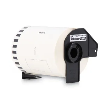 Continuous Length Shipping Label Tape for QL-1050, 4" x 100 ft Roll, White