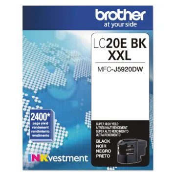 LC20EBK INKvestment Super High-Yield Ink, 2400 Page-Yield, Black