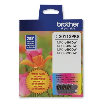LC3011 Ink, 200 Page-Yield, Cyan/Magenta/Yellow, 3/Pack