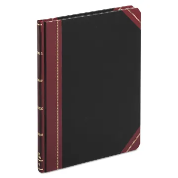 Columnar Accounting Book, Record Rule, Black Cover, 150 Pages, 8 1/8 x 10 3/8