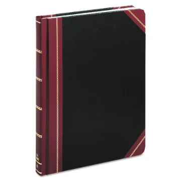 Columnar Accounting Book, Record Rule, Black Cover, 300 Pages, 8 1/8 x 10 3/8