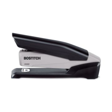 EcoStapler Spring-Powered Desktop Stapler, 20-Sheet Capacity, Black/Gray