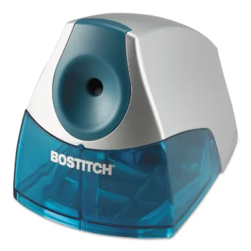 Personal Electric Pencil Sharpener, AC-Powered, 4.25" x 8.4" x 4", Blue