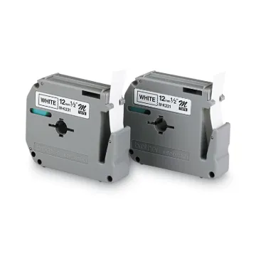 TAPE,LABEL,1/2"-BK/WE,2PK, Minimum order quantity - 6 PK