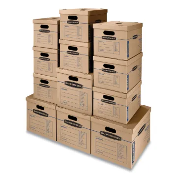 BOX,MOVING,8 SMALL/4 MEDIUM, Minimum order quantity - 1 CT