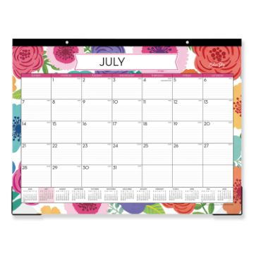 Mahalo Academic Year Desk Pad, 22 x 17, Tropical, 2020-2021