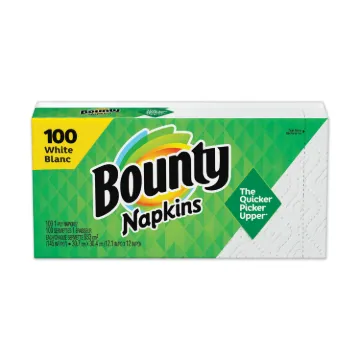 Quilted Napkins, 1-Ply, 12.1 x 12, White, 100/Pack