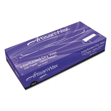 WF12 Interfolded DryWax Deli Paper, 12" x 10" 3/4, White, 500/Box 12 Boxes/Carton