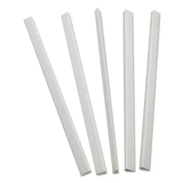 Slide 'N Grip Binding Bars, White, 11 x 1/4, 100/Box