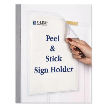 Display Pockets, 8 1/2" x 11", Polypropylene, 10/Pack