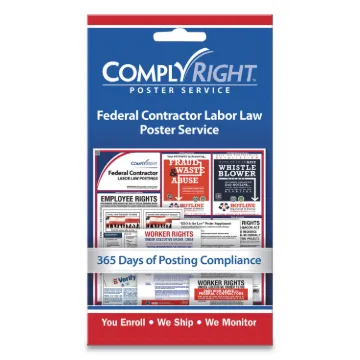 Labor Law Poster Service, "Federal Contractor Labor Law", 4w x 7h