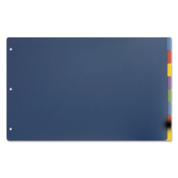 Tabloid-Size Poly Index Divider, 8-Tab, 11 x 17, Assorted, 1 Set