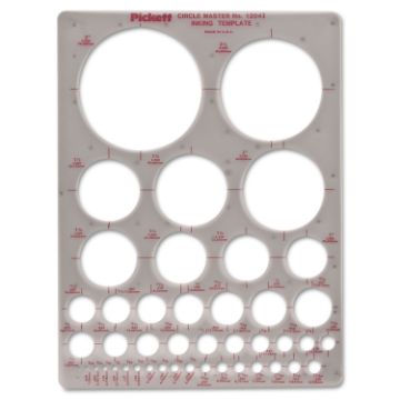 Chartpak Riser Circle Master Template