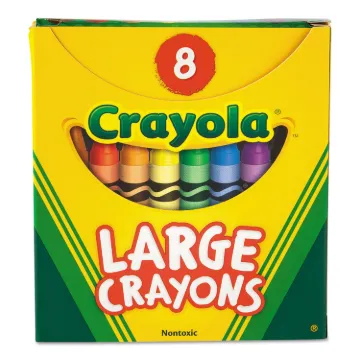 CRAYONS,LARGE,TUCKBOX,8CT, Minimum order quantity - 144 BX