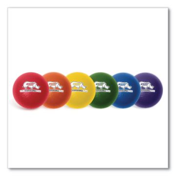 Dodge Ball Set, Rhino Skin, Assorted Colors, 6/Set