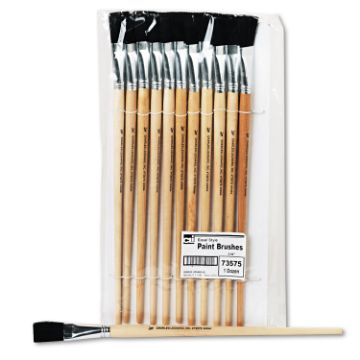 BRUSH,EASEL,FLAT,3/4", Minimum order quantity - 12 DZ