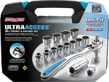 39100 16pc Ultra Access Socket Set, Uni-fit, Pass-Thru