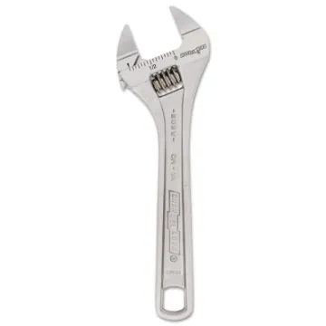 806SW 6'' Adj Wrench, Extra Slim Jaw, Wide, Chrome