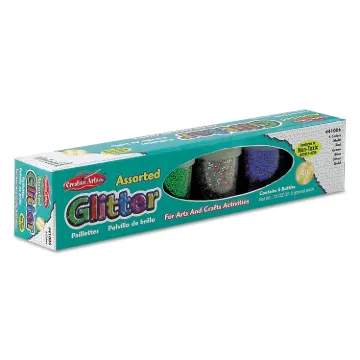 GLITTER SET,RD,BE,GN,GD,SV,AST, Minimum order quantity - 1 ST