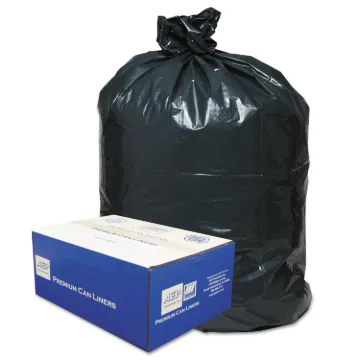 Linear Low-Density Can Liners, 30 gal, 0.71 mil, 30" x 36", Black, 250/Carton