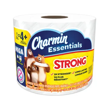 Essentials Strong Bathroom Tissue, Septic Safe, 1-Ply, White, 4 x 3.92, 451/Roll, 36 Individually Wr