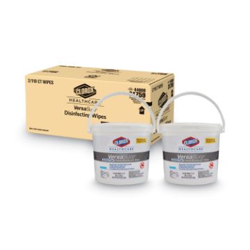 VersaSure Cleaner Disinfectant Wipes, 1-Ply, 12" x 12", White, 110 Towels/Bucket