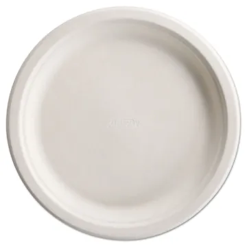 PaperPro Naturals Fiber Dinnerware, Plate, 10 1/2" Round Natural 125/PK 4 PK/CT