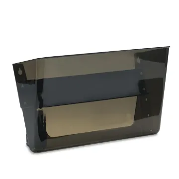 Magnetic DocuPocket Wall File, Letter, 13 x 7 x 4, Smoke