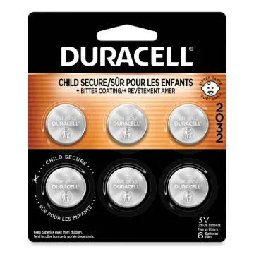 Lithium Coin Battery, 2032, 6/Pack