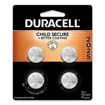 Lithium Coin Batteries, 2025, 4/Pack