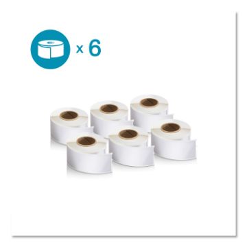 LW Address Labels, 1.13" x 3.5", White, 130/Roll, 6 Rolls/Pack