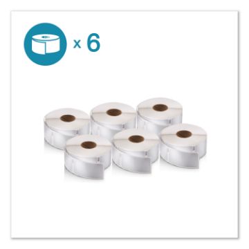 LW Address Labels, 0.75" x 2", White, 500/Roll, 6 Rolls/Pack