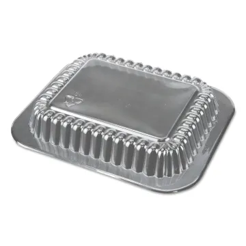 Dome Lids for 1 lb Oblong Containers, 5.13 x 4.13, Clear, 1,000/Carton