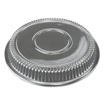 Dome Lids for 9" Round Containers, 9" Diameter x 1"h, Clear, 500/Carton