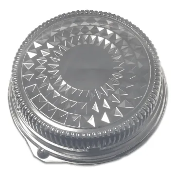 Dome Lids for 12" Cater Trays, 12" Diameter x 2.5"h, Silver, Plastic, 50/Carton