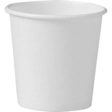 Polycoated Hot Paper Cups, 4 oz, White