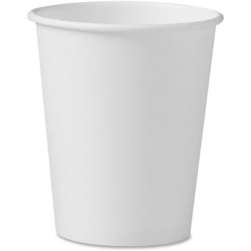 Polycoated Hot Paper Cups, 10 oz, White