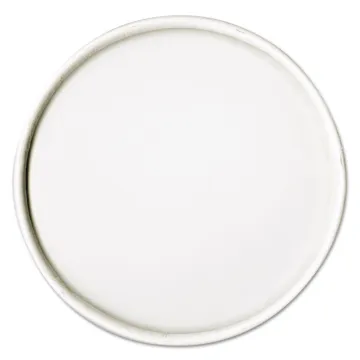 Spiral-Wound Paper Hot Cup Lids, 16oz Cups, White, 25/Sleeve, 20 Sleeves/Carton