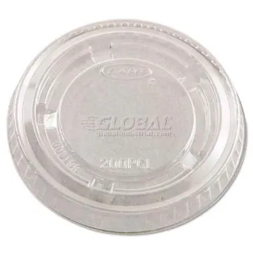 Portion/Souffl Cup Lids, PET, Clear, 2,500/Carton