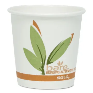 Bare by Solo Eco-Forward Recycled Content PCF Paper Hot Cups, 16 oz, 1,000/Ct