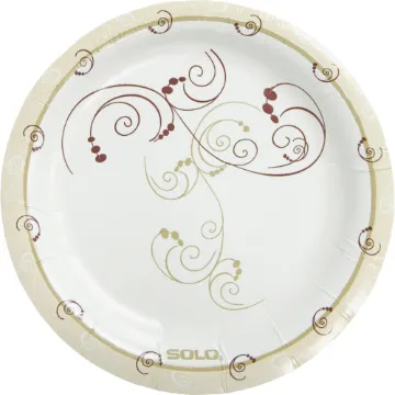 Symphony Paper Dinnerware, Mediumweight Plate, 6", Tan, 1000/Carton