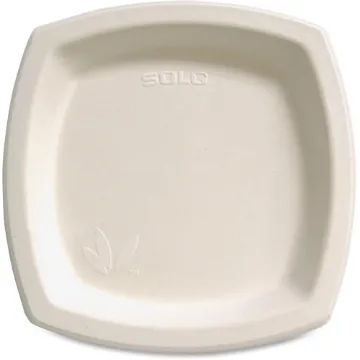 Bare Eco-Forward Sugarcane Dinnerware, 8 3/10" Plate, Ivory, 125/Pk