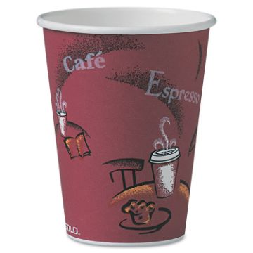 Solo Bistro Design Hot Drink Cups, Paper, 12oz, 300/Carton