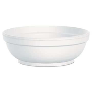 Insulated Foam Bowls, 6 oz, White, 50/Pack, 20 Packs/CT
