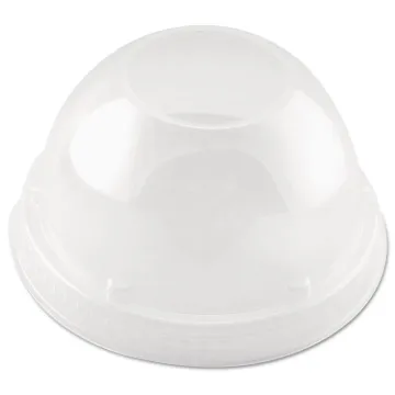 Cappuccino Dome Sipper Lids, 16 oz, Clear