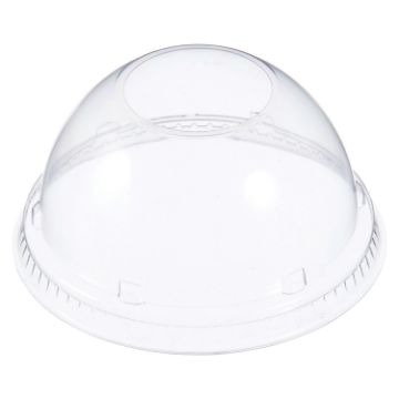 Lids for Foam Cups and Containers, 12-24 oz Cups, Clear, 1000/Carton
