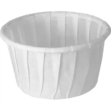 Treated Paper Souffl Portion Cups, 1 1/4 oz., White, 250/Bag